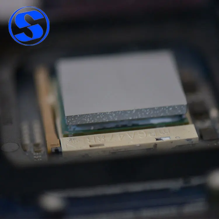 Extremely manufacturability LED thermal conductive silicone pad with adhesive film or single side sticky