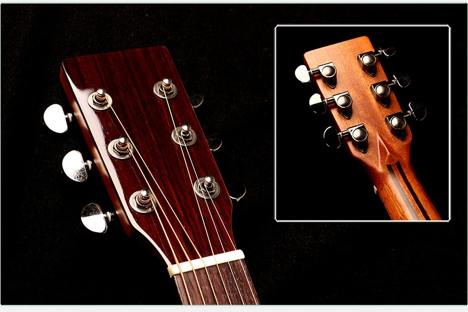 Wholesale OEM Deviser all solid electro acoustic guitar