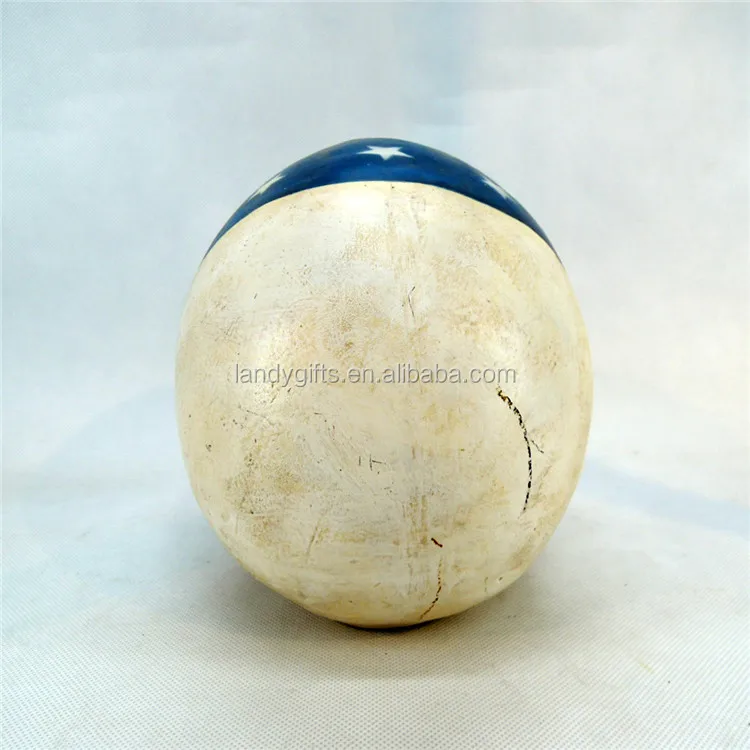 Американский национальный флаг украшение черепа из смолы высота 7 дюймов