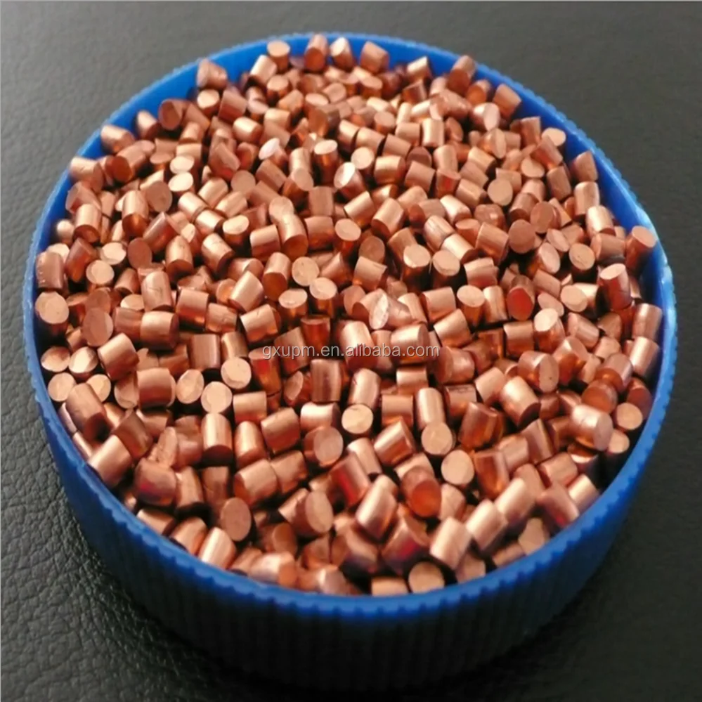 99.9995% ~99.99995% purity copper granules from China copper materials company