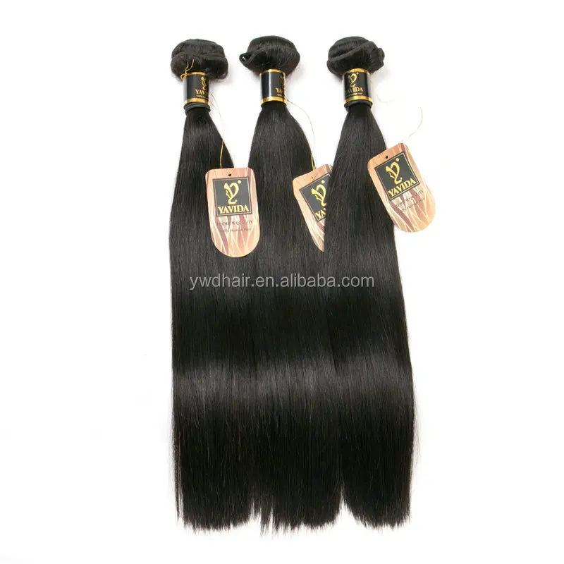 Yavida Peruvian Virgin Hair Straight Human Hair Weaves Natural Black Peruvian Straight Hair 8-28 inch For Black Women