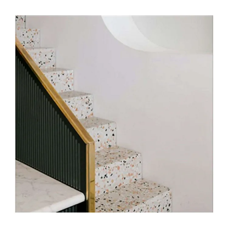 Australia Beige Terrazzo Tile Multicolour Balcony  Porcelain Flooring Countertop Material 300X300 270X180 Terrazzo Tile For Sale