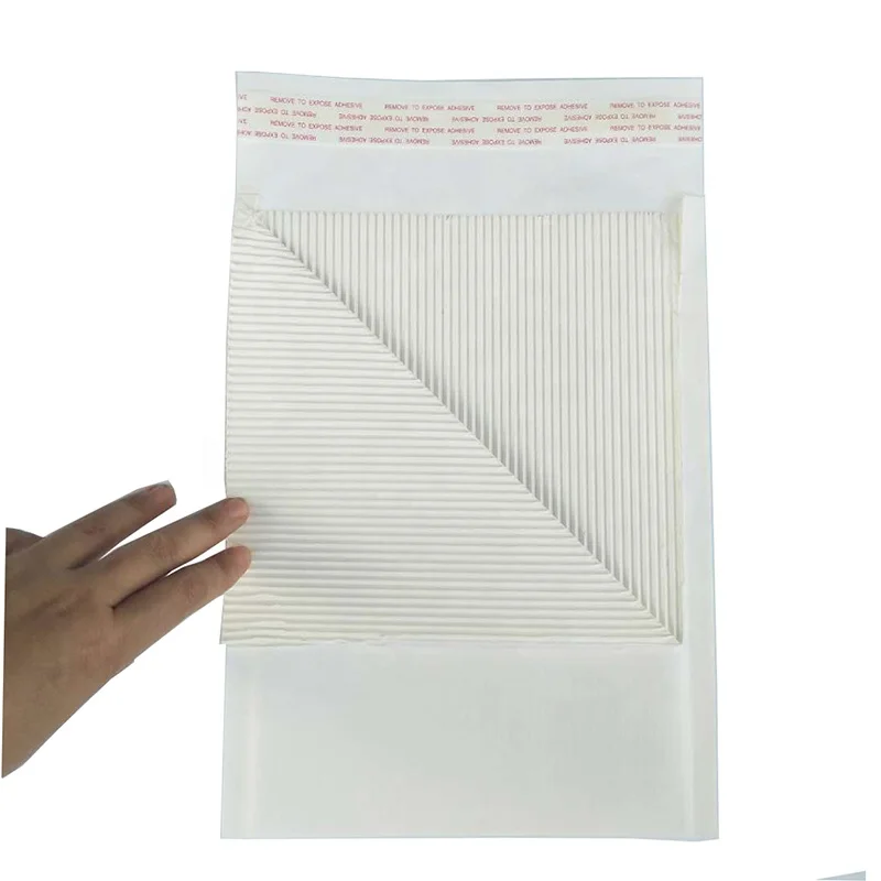 Biodegradable&compostable  Mailer 100% Paper surface  kraft Paper inner Padded  Corrugated  Surf Paper Rigid  Envelope