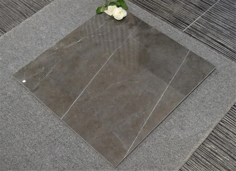 600x600MM non slip cafe color marble look glazed polished hotel floor porcelain tile