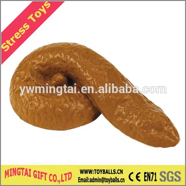 Factory Sale Novelty Customized PU Anti Stress Balls Simulation POOP PU Stress Toy Factory Anti Stress Shit Toys