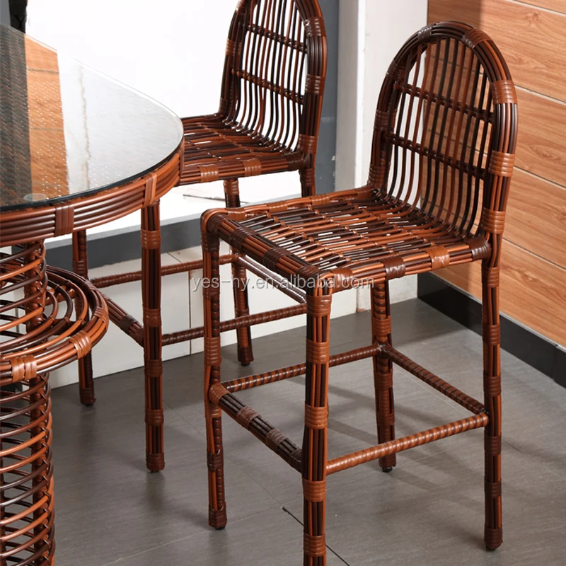 Foshan furniture factory Bar tables and chairs Party tables and chairs Rattan Table and chair Set Z681