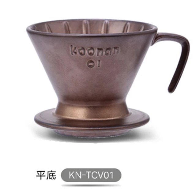 
V01Filter dripper1-2cup Koonan pour the coffee dripper reusable filter cone kiln ceramic coffee dripper 