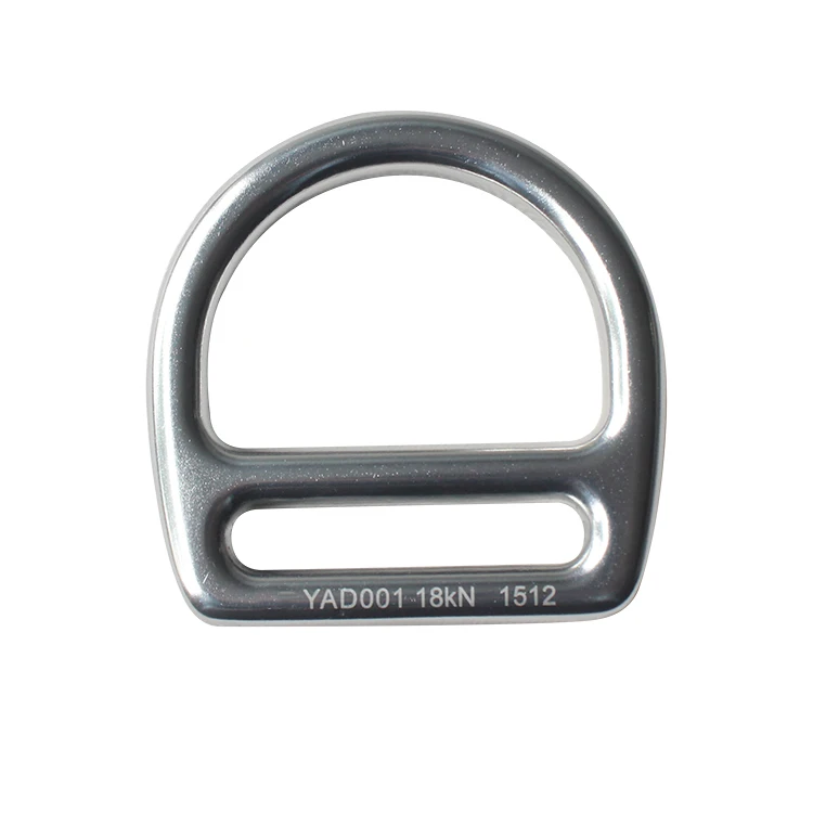Aluminum alloy anodized 18KN safe split small metal Steel snap d ring