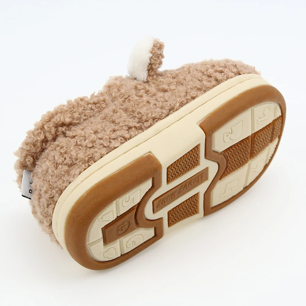 
AIYTON baby winter 3D dog indoor plush slippers 