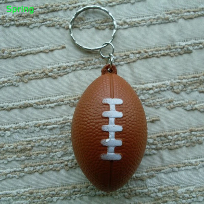 Promotion gift American Football Fans Keychain /USA Rugby Ball Key Chain