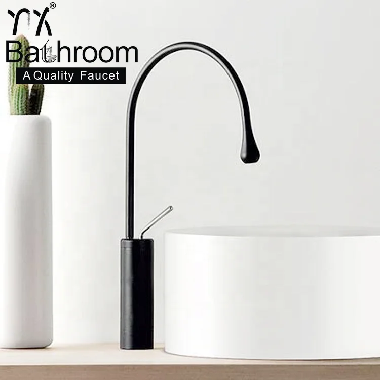 
Kaiping YX sanitary ware durable Matte black Single Handle 100% brass body basin faucet with high quality 