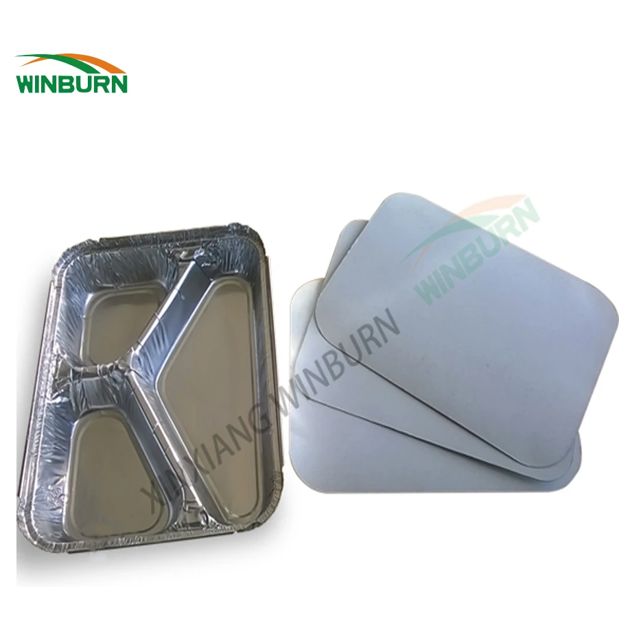 Aluminium foil plate for takeaway food