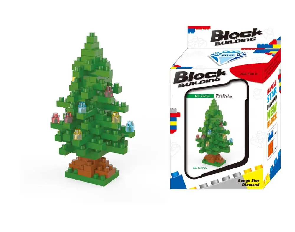 OP-R Banggebao miniature diamond small particles plastic creative puzzle DIY spell inserted toys Christmas series