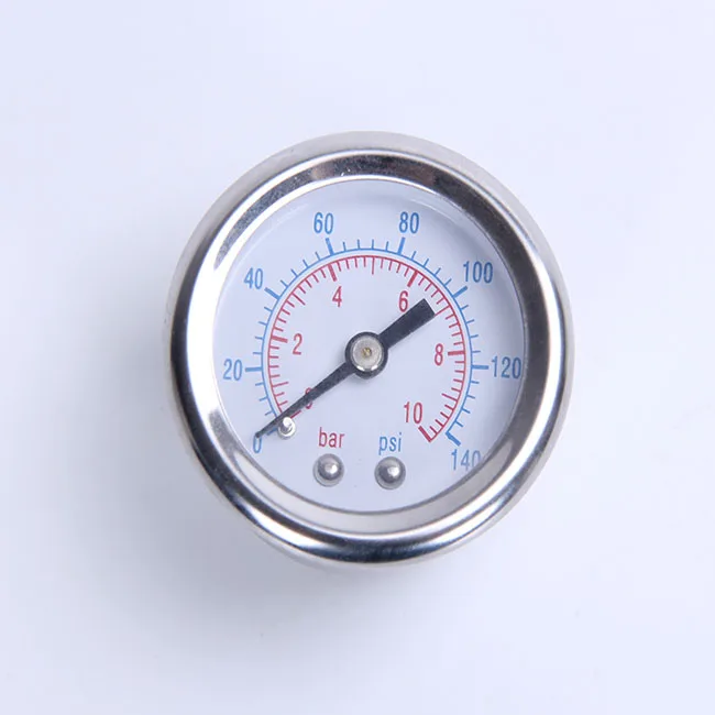 High Quality Diameter 40mm 0-16 Bar Axial Shock Pressure Gage 1.6MPa Hydraulic Pressure with one Sub interfacing