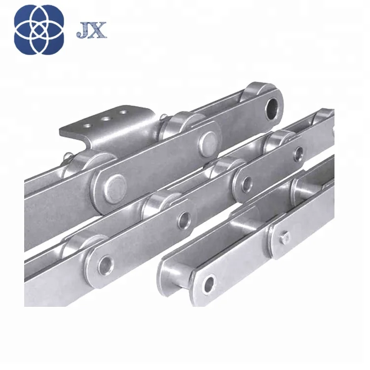 M112 Metric conveyor chain with Flight attachment