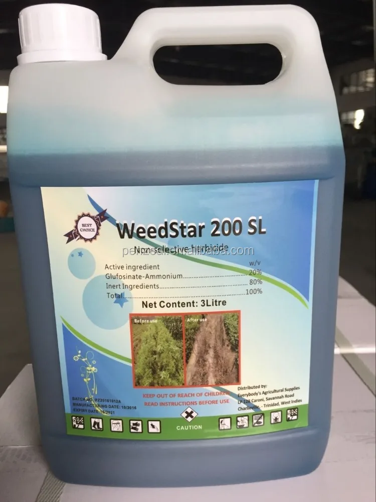 
77182-82-2 Glufosinate-ammonium 20% SL, weed herbicide 