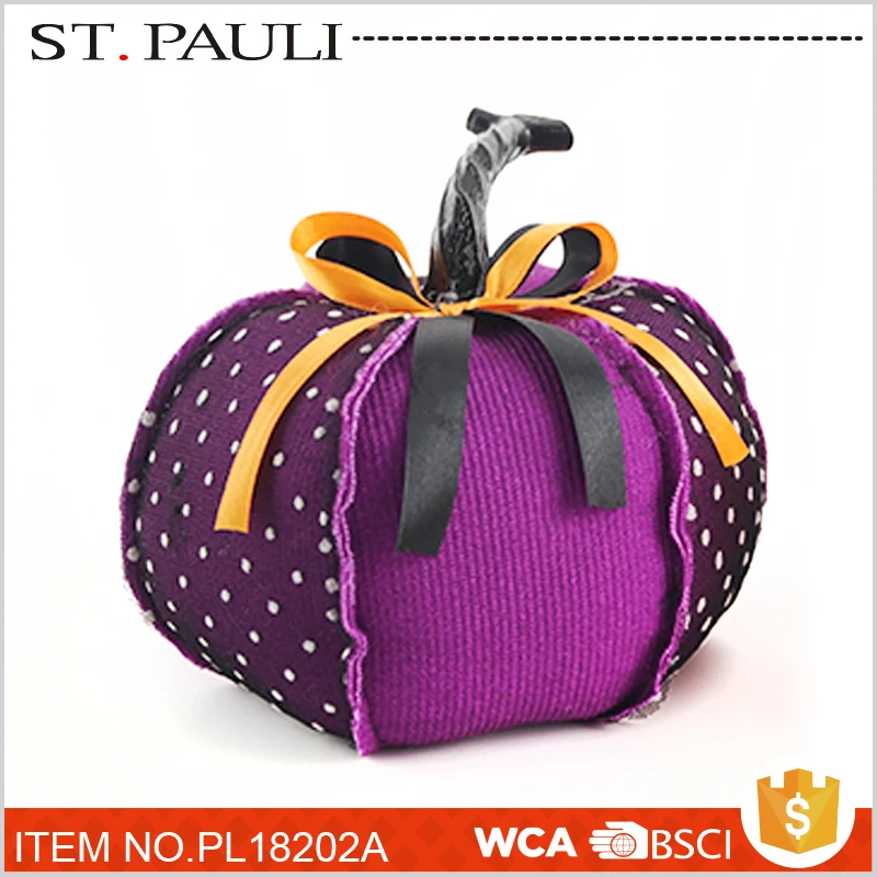 
holiday desk top felt accessories handmade pumpkin halloween hot novelty items for sale 