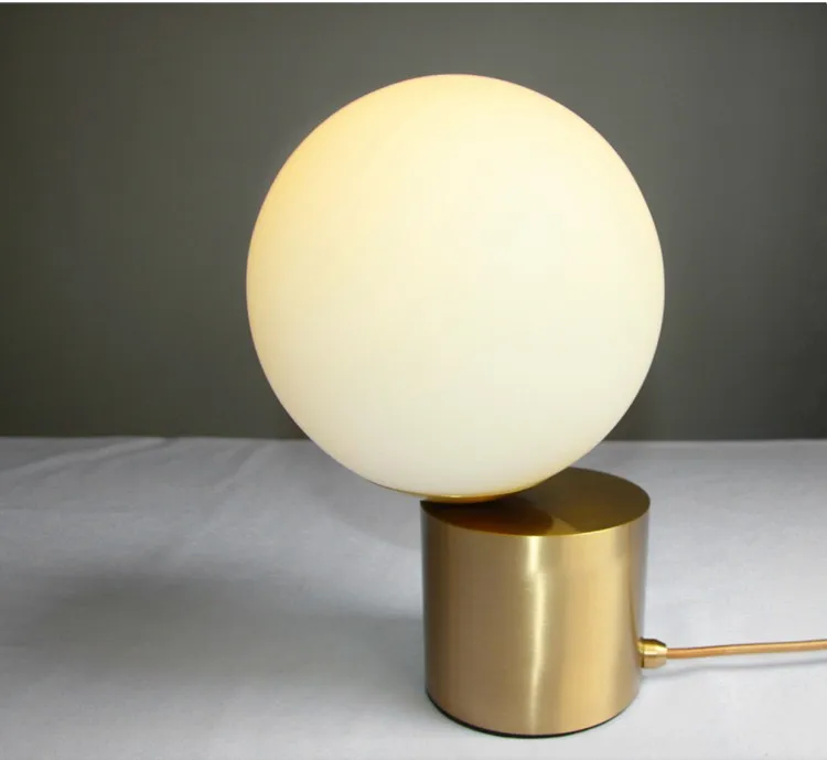 Nordic Portable Replica White Glass Table Lamp Murano Glass Table Lamp for Living Room