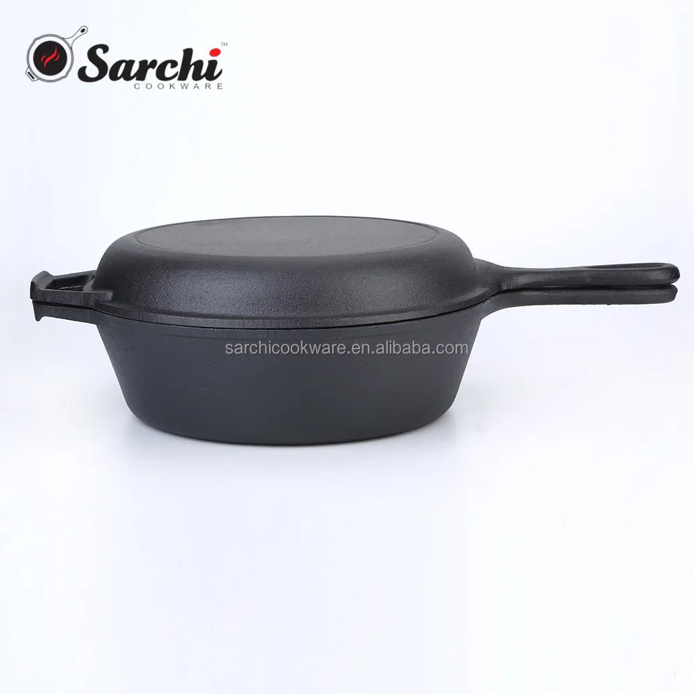 Cast Iron Combo Cooker Pan and Skillet