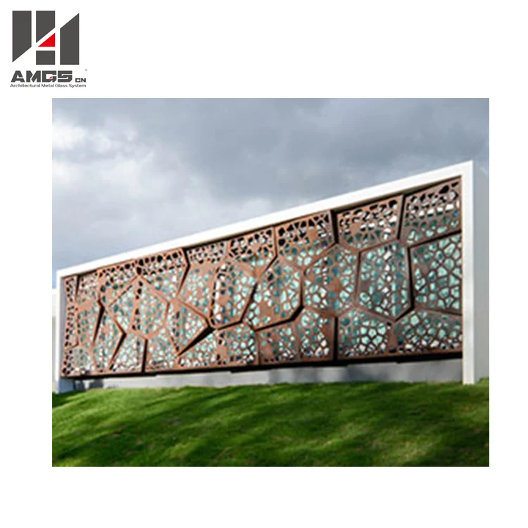 
exterior decorative building aluminium perforated facade panel 