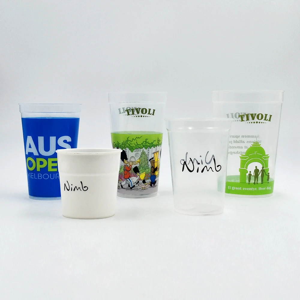 
16 20 22 32 oz custom size plastic personalized stadium cups 