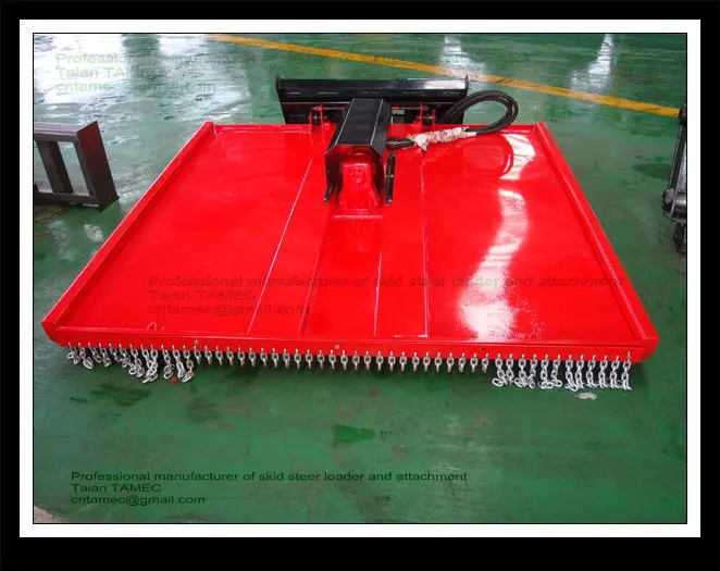 skid steer loader attachments excavator angle broom snow blower grass cutter auger