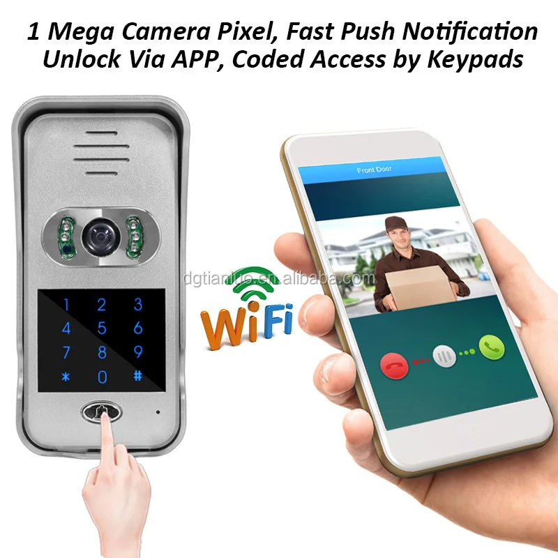 Умный дом клавиатур закодированный доступа IOS приложение управления android wifi видео домофон системы