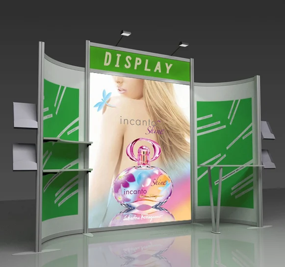 Custom 3x3 aluminum foldable exhibition stand modular exhibition booth