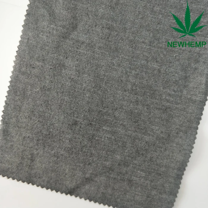 
55% hemp 45% recycle polyester blends hemp clothing fabric for sweater 