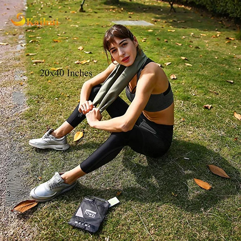 Ultra Compact Microfiber Towel Suitable for Camping, Gym, Beach, Swimming, Backpacking