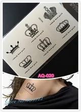 2016 Venda Hot Crown Tatuagem Braço Pulso Mulheres tatuagem beleza impressão do corpo do flash tatouages femme homme dos homens das mulheres do tatuagem nova projeto