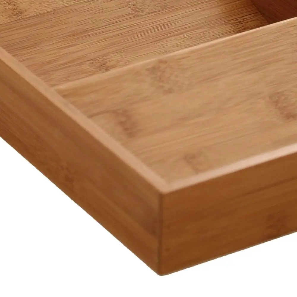 3-Tier Bamboo Kitchen Spice Organizer For Drawer Spice Storage Shelf Drawer Tray Organizer