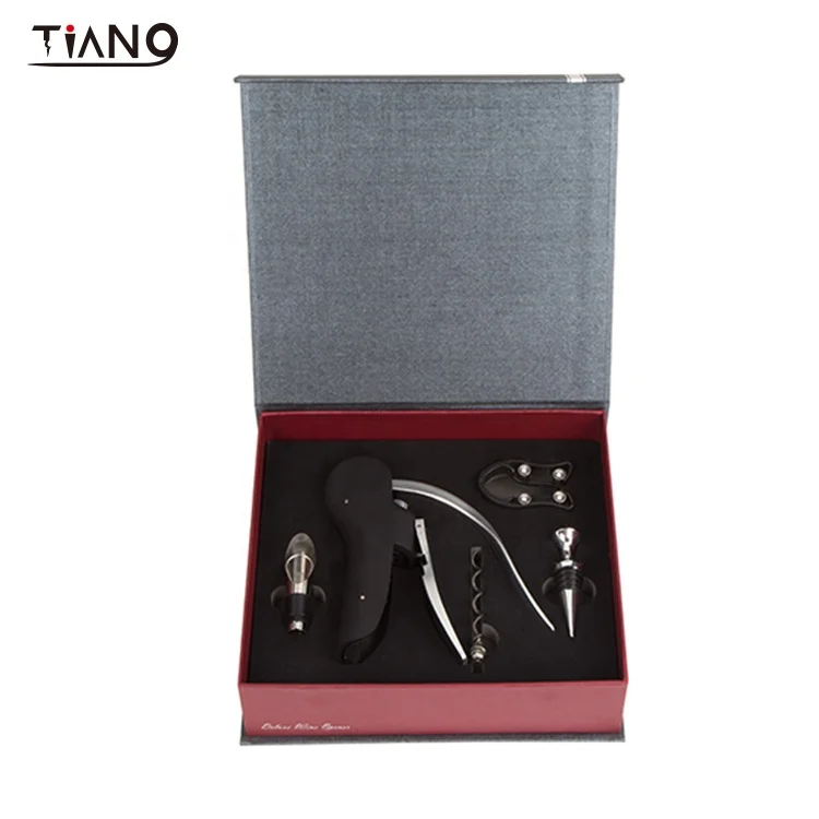 
Wholesale Amazon Copper Rabbit Wine Corkscrew Bottle Opener Set Wine Opener Set Rabbit Bronze Corkscrew Gift Set 