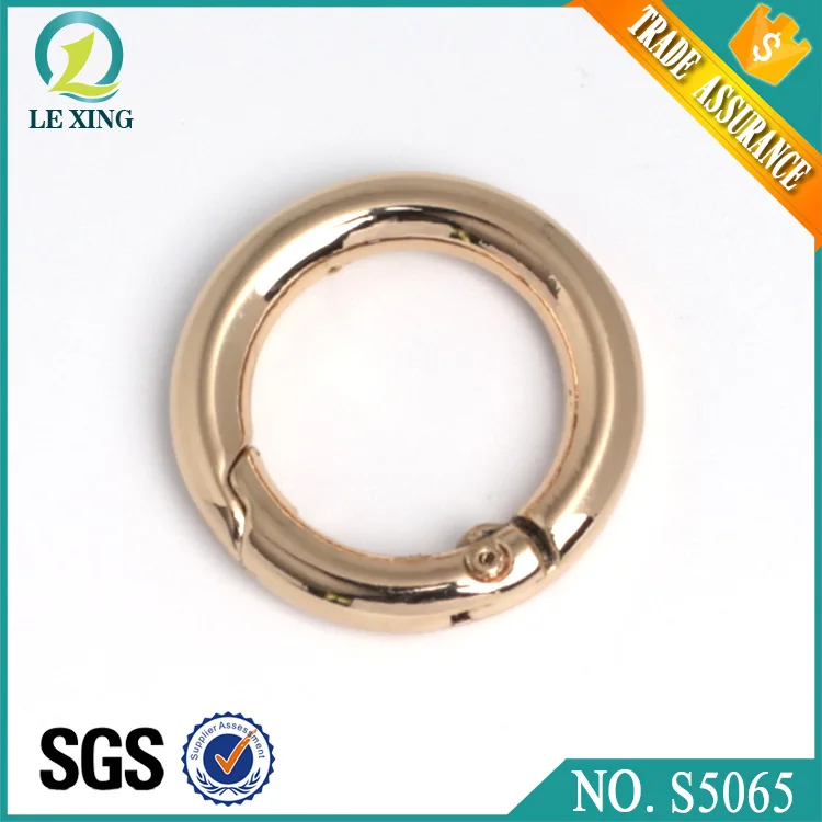 
China Factory Supplies Hardware Handbag Accessories Metal Spring O Ring Clips 