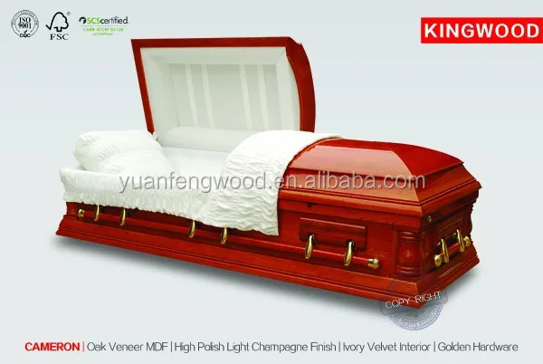 CAMERON funeral casket Wooden coffin Hardware