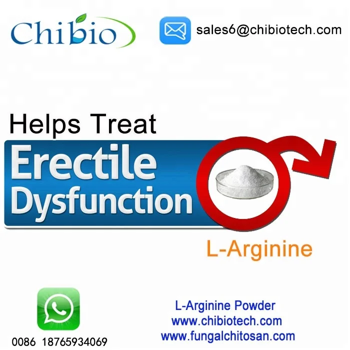 
Medicine grade L arginine helps treat erectile dysfunction 