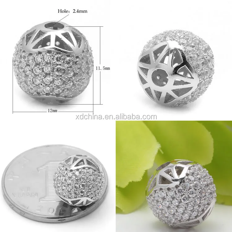 P676B sterling silver beads