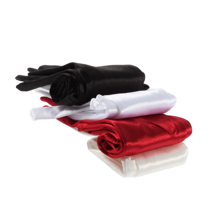 Новая мода! Женские атласные свадебные перчатки с длинным рукавом, кружевные свадебные перчатки без пальцев, длинные перчатки