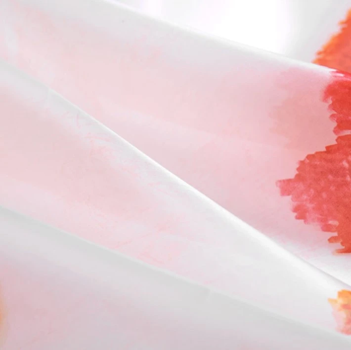 
Factory directly 100% silk fabric digital print satin organza fabric 