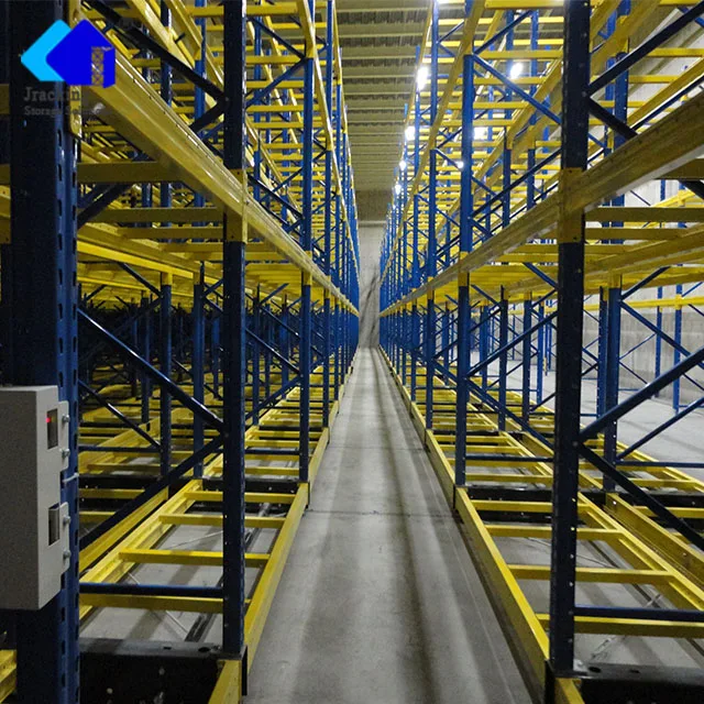 High Density Space-Saving Electric Mobile Pallet Rack