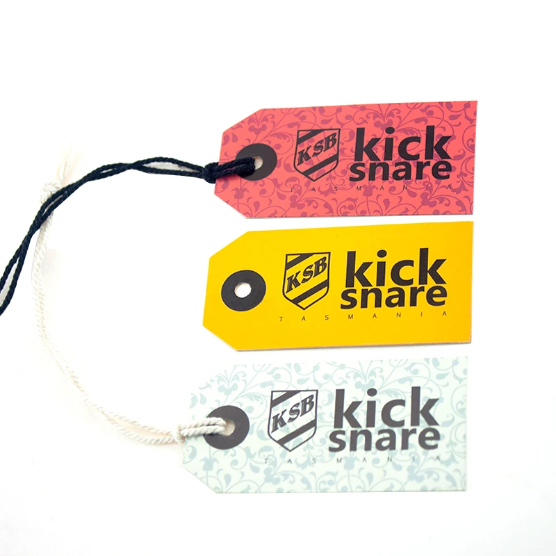 Professional Design Custom Colorful Printing Paper Hang Tag Garment Accessories