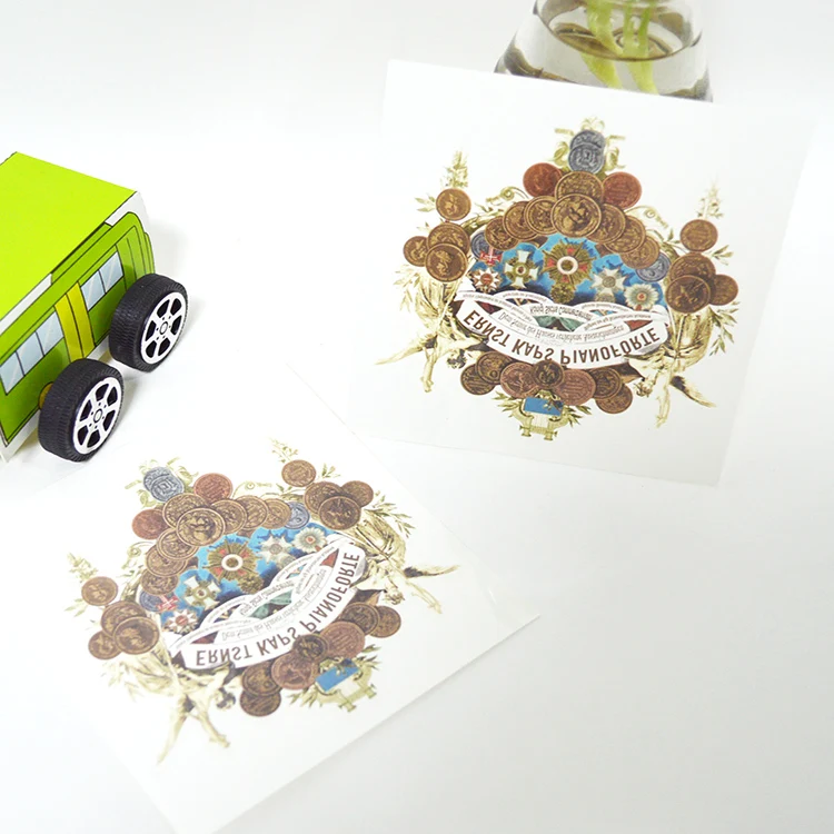 Henna Sticker Tattoo Customized Metallic Butterfly Temporary Arm Tattoo Decorative Girl Woman Butterfly Stickers