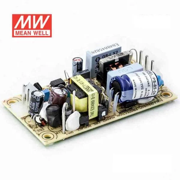 PS-05 series 5W AC-DC PSU OPEN FRAME PCB SMPS MEAN WELL SWITCHING POWER SUPPLY