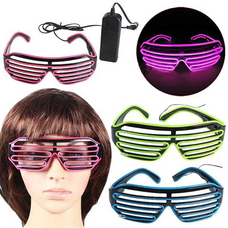  New design el wire glasses high brightness light decoration for