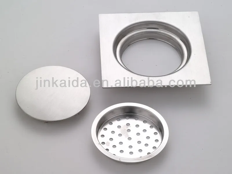 Bathroom Shower Floor Drain Trap Stainless Steel Grade 316 304 201 -150x150mm