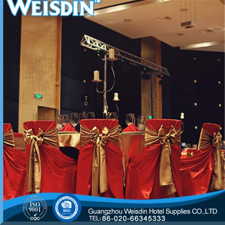 wedding hot sale satin popular and fashionable half chair covers