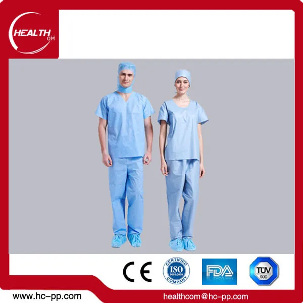 
Disposable Medical scrub/scrub suit/nurse hospital uniform designs 
