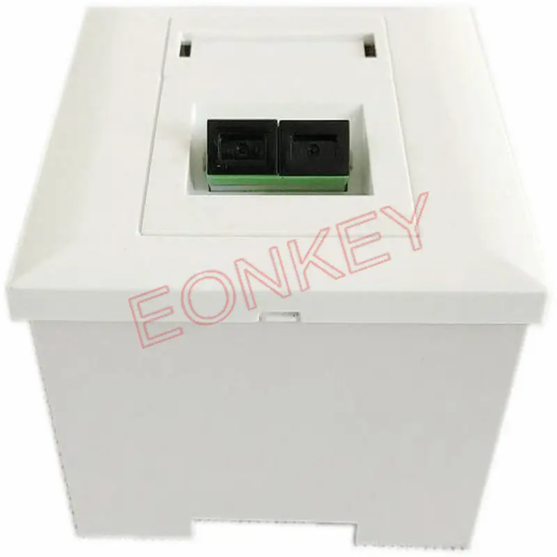 FTTH 2 port Fiber Optic Junction Box / Fiber Optic Faceplate/ ftth terminal box
