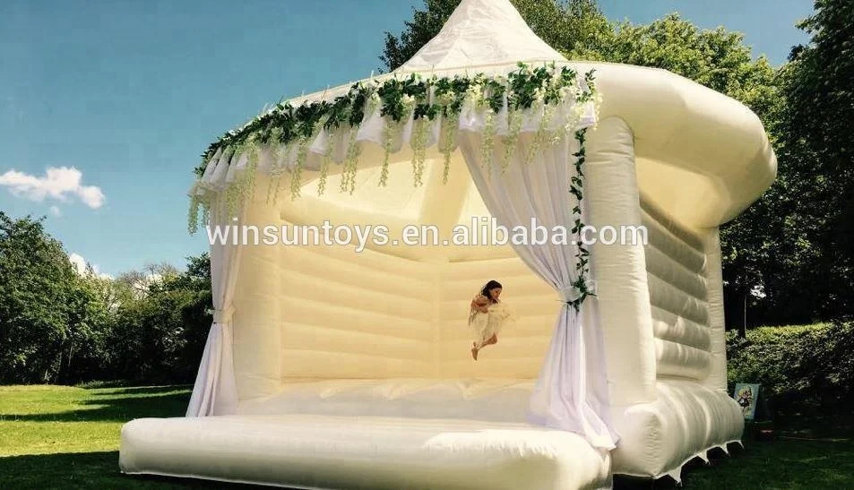 white inflatable wedding bouncy castle wedding bouncer wedding bouncy castle bounce house