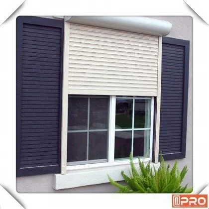 
Fashionable Beautiful White Adjustable Aluminium Window bullet proof window horizontal AUTOMATIC cabinet Roller Shutters 
